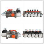 Hydraulic Directional Control Valve With 13GPM 5 Spools 4-Way Tandem Center