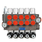 Hydraulic Directional Control Valve With 13GPM 5 Spools 4-Way Tandem Center