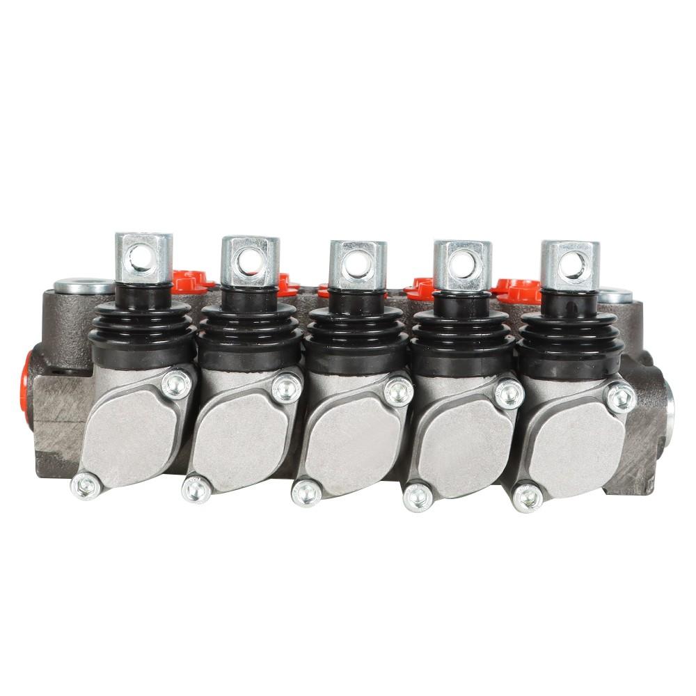 Hydraulic Directional Control Valve With 13GPM 5 Spools 4-Way Tandem Center