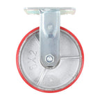 4 Pcs 6" × 2" Swivel Caster Wheels Industrial Casters (2 With Brakes, 2 Without)