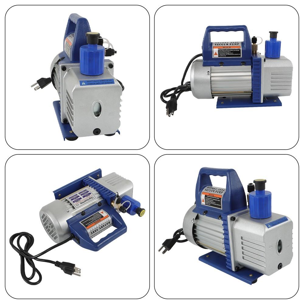 Single Stage Rotary Vane Air Vacuum Pump 1/3 HP 4.5 CFM 110V