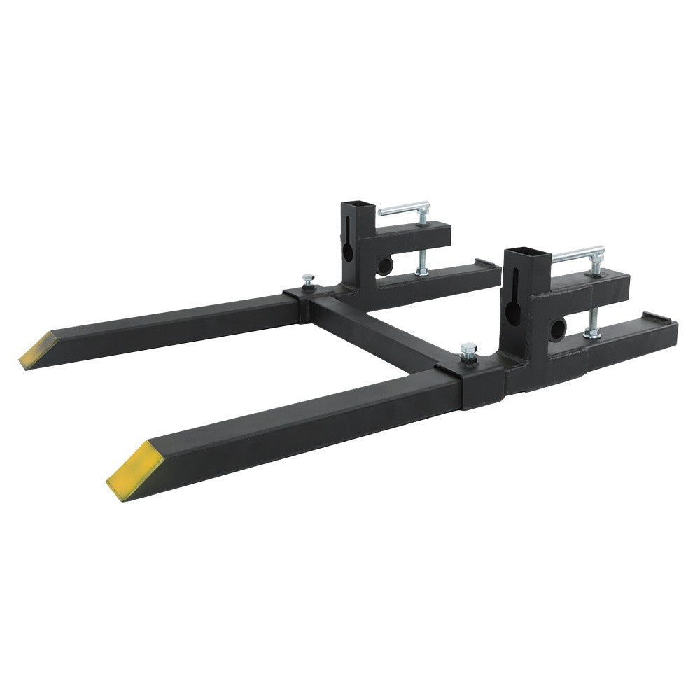 43 Inch Clamp on Pallet Forks 2000lbs Heavy Duty Quick Attach Bucket Fork