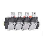 Hydraulic Monoblock Double Acting Control Valve 4 Spool 11 GPM SAE Ports 3625PSI