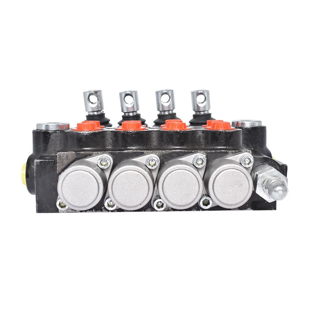Hydraulic Monoblock Double Acting Control Valve 4 Spool 11 GPM SAE Ports 3625PSI
