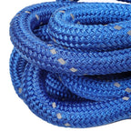 1"×30‘ Kinetic Recovery Tow Rope Blue Heavy Duty Energy Rope W/ 2 Shackles