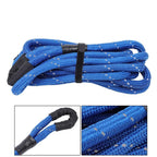 1"×30‘ Kinetic Recovery Tow Rope Blue Heavy Duty Energy Rope W/ 2 Shackles