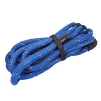 1"×30‘ Kinetic Recovery Tow Rope Blue Heavy Duty Energy Rope W/ 2 Shackles
