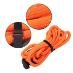 1"×30‘ Kinetic Recovery Tow Rope Orange Heavy Duty Energy Rope W/ 2 Shackles