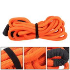 1"×30‘ Kinetic Recovery Tow Rope Orange Heavy Duty Energy Rope W/ 2 Shackles