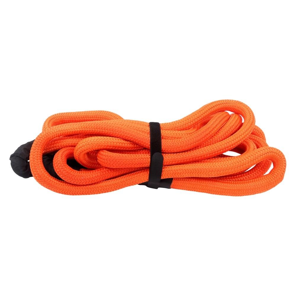 1"×30‘ Kinetic Recovery Tow Rope Orange Heavy Duty Energy Rope W/ 2 Shackles