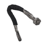 1"×30‘ Kinetic Recovery Tow Rope Gray Heavy Duty Energy Rope W/ 2 Shackles