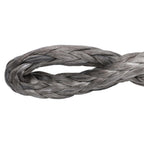 1"×30‘ Kinetic Recovery Tow Rope Gray Heavy Duty Energy Rope W/ 2 Shackles