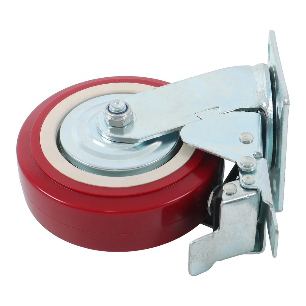 4 Pack 8" × 2" Swivel Caster Wheel Heavy Duty With Belt Brake Casters Industrial