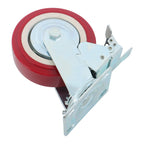 4 Pack 8" × 2" Swivel Caster Wheel Heavy Duty With Belt Brake Casters Industrial