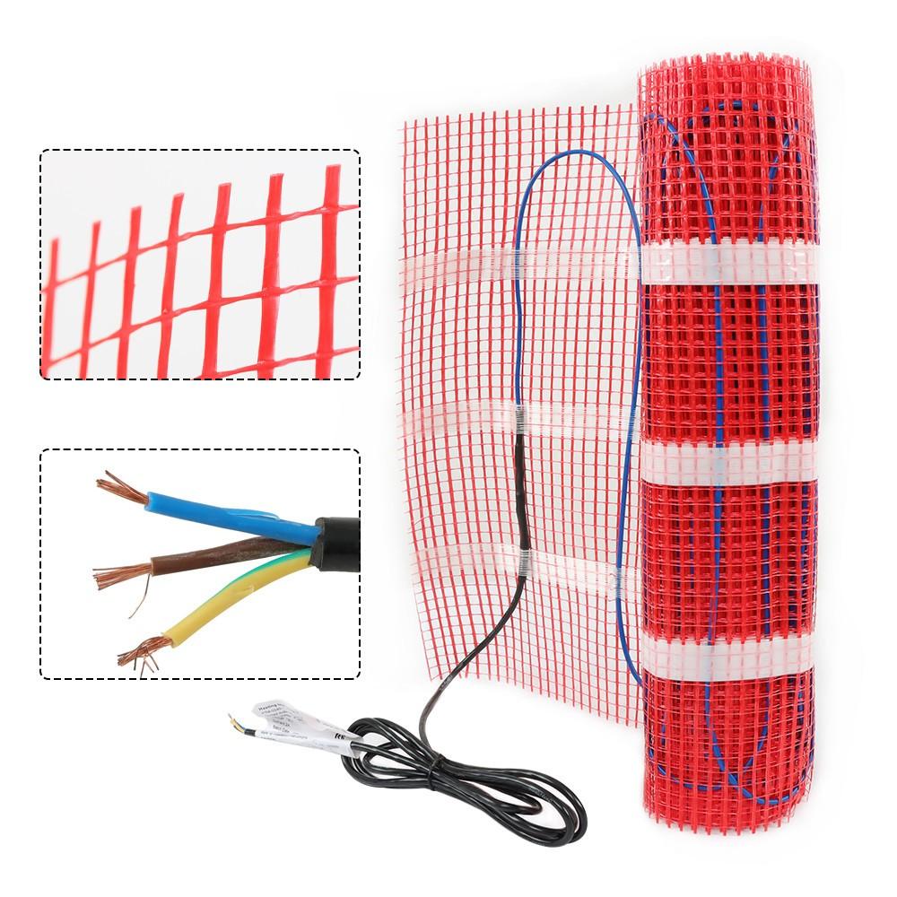 10 Sqft Heating Mat Kit Electric Radiant Floor Heating For Under Tile & Laminate