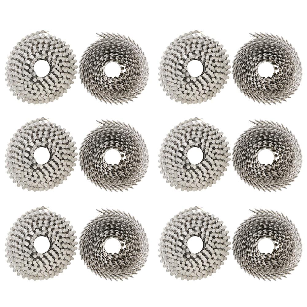 Siding Nail 2-1/2” × .09”15 Degree 3600Pcs Ring Shank Stainless Steel Wire Coil
