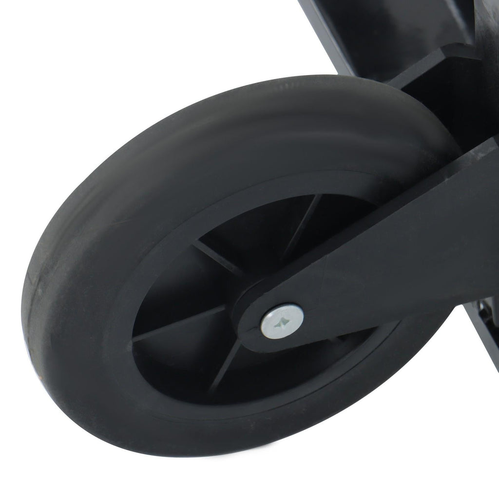 Carbon Steel 3 in 1 Hand Truck Dolly W/ Rubber Brake-Wheels and 2 Elastic Ropes