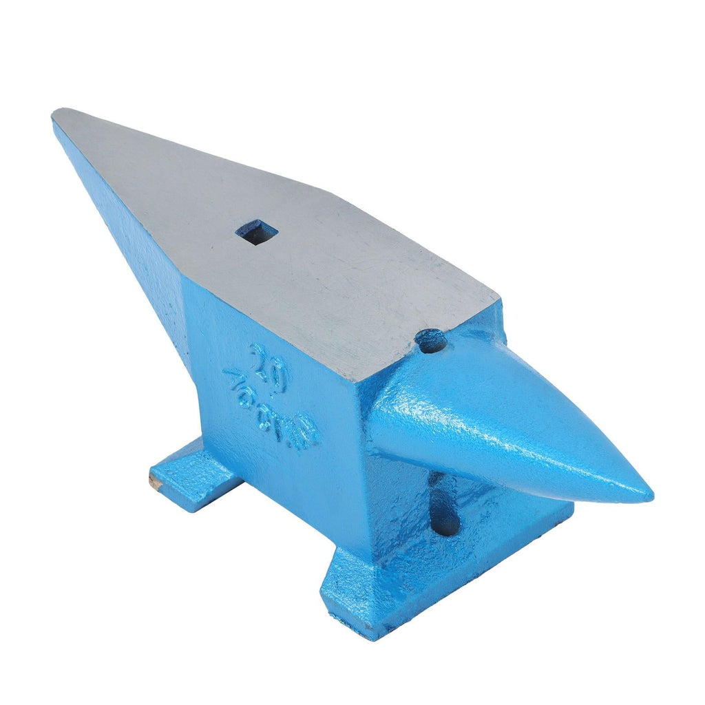 Double Horn Anvil Steel Anvil Blacksmith 44Lb Heat Treated Long Round Horn