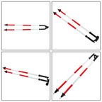 Aluminum Bipod w/Quick Thumb Release, Pole Saver Head for Surveying