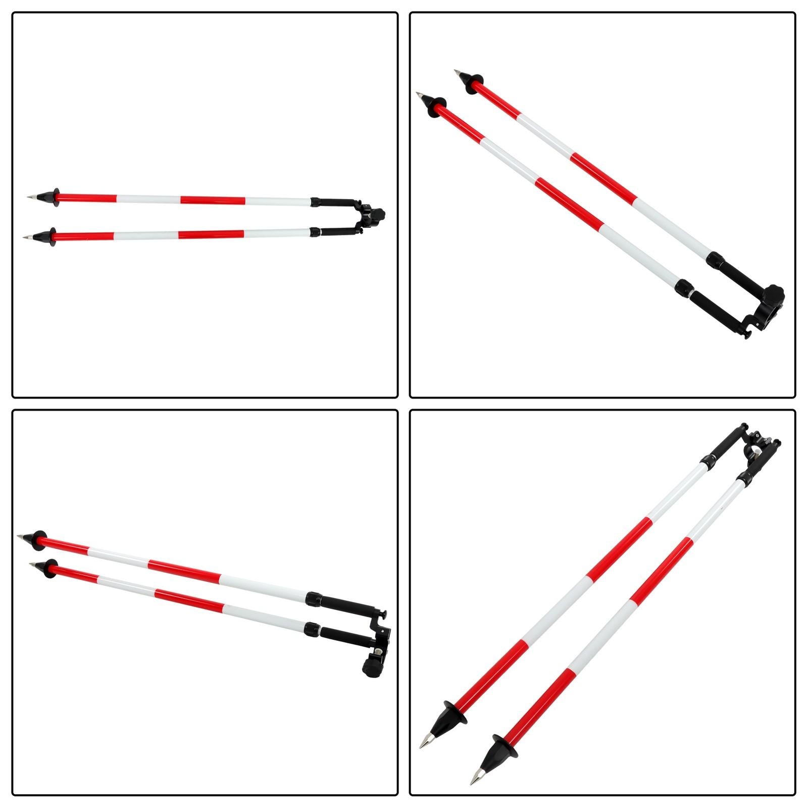 Aluminum Bipod w/Quick Thumb Release, Pole Saver Head for Surveying