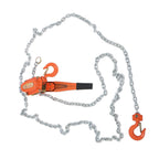 Manual Lever Chain Hoist 3300LB G80 Chain Come Along 20 ft w/ 2 Heavy Duty Hooks