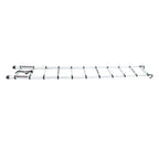 10.5 FT Telescoping Ladder Tall Ladder Folding Retractable Ladder W/ 2 Hooks