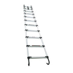 10.5 FT Telescoping Ladder Tall Ladder Folding Retractable Ladder W/ 2 Hooks