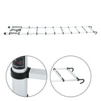10.5 FT Telescoping Ladder Tall Ladder Folding Retractable Ladder W/ 2 Hooks
