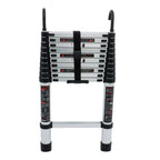 10.5 FT Telescoping Ladder Tall Ladder Folding Retractable Ladder W/ 2 Hooks
