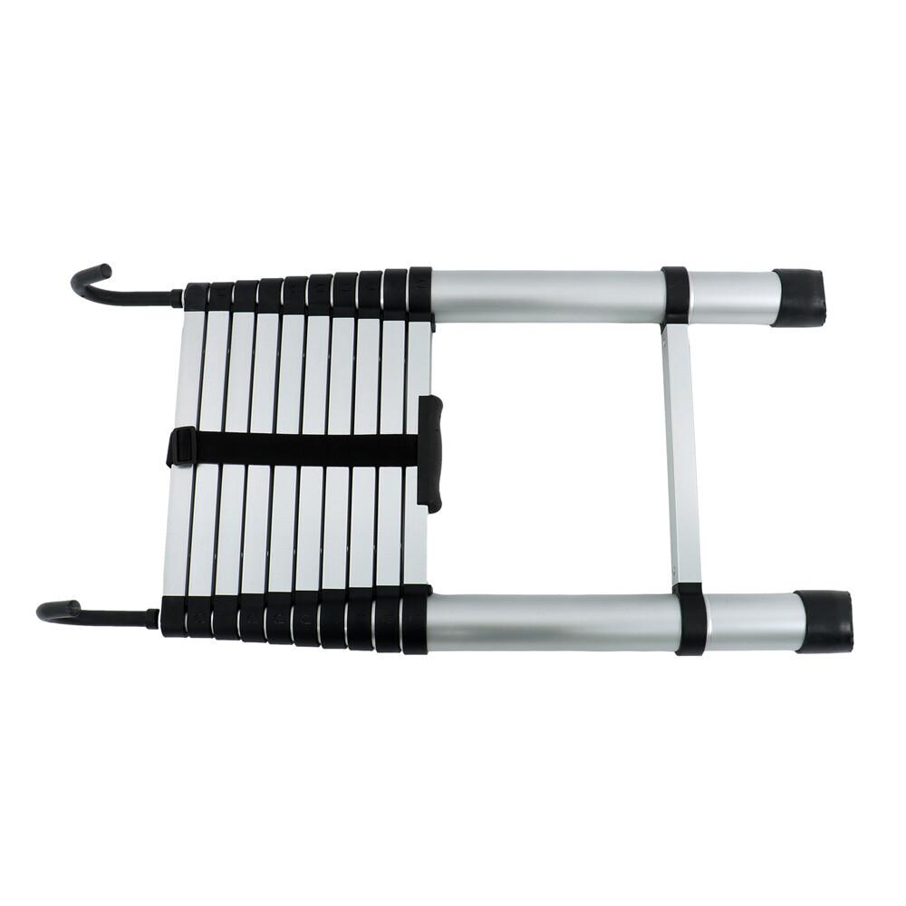 10.5 FT Telescoping Ladder Tall Ladder Folding Retractable Ladder W/ 2 Hooks
