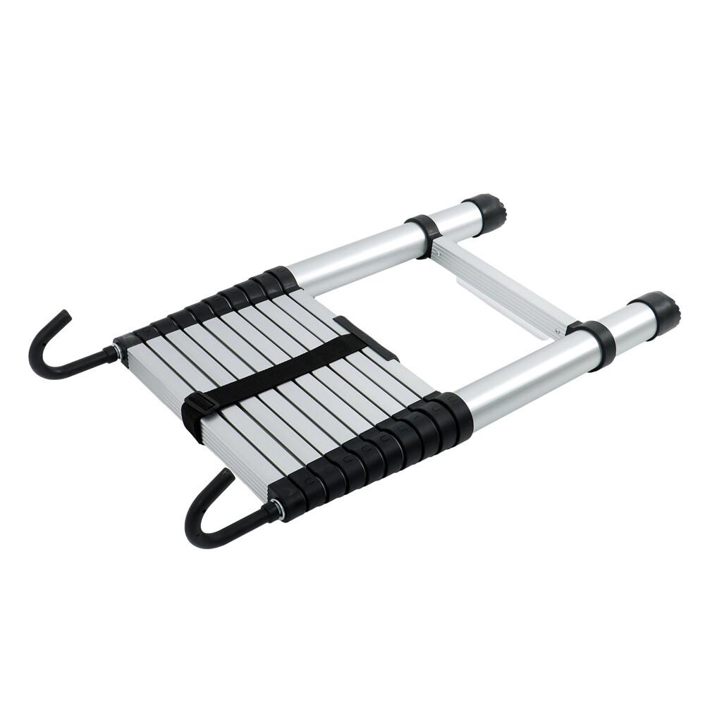 10.5 FT Telescoping Ladder Tall Ladder Folding Retractable Ladder W/ 2 Hooks