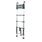 10.5 FT Telescoping Ladder Tall Ladder Folding Retractable Ladder W/ 2 Hooks