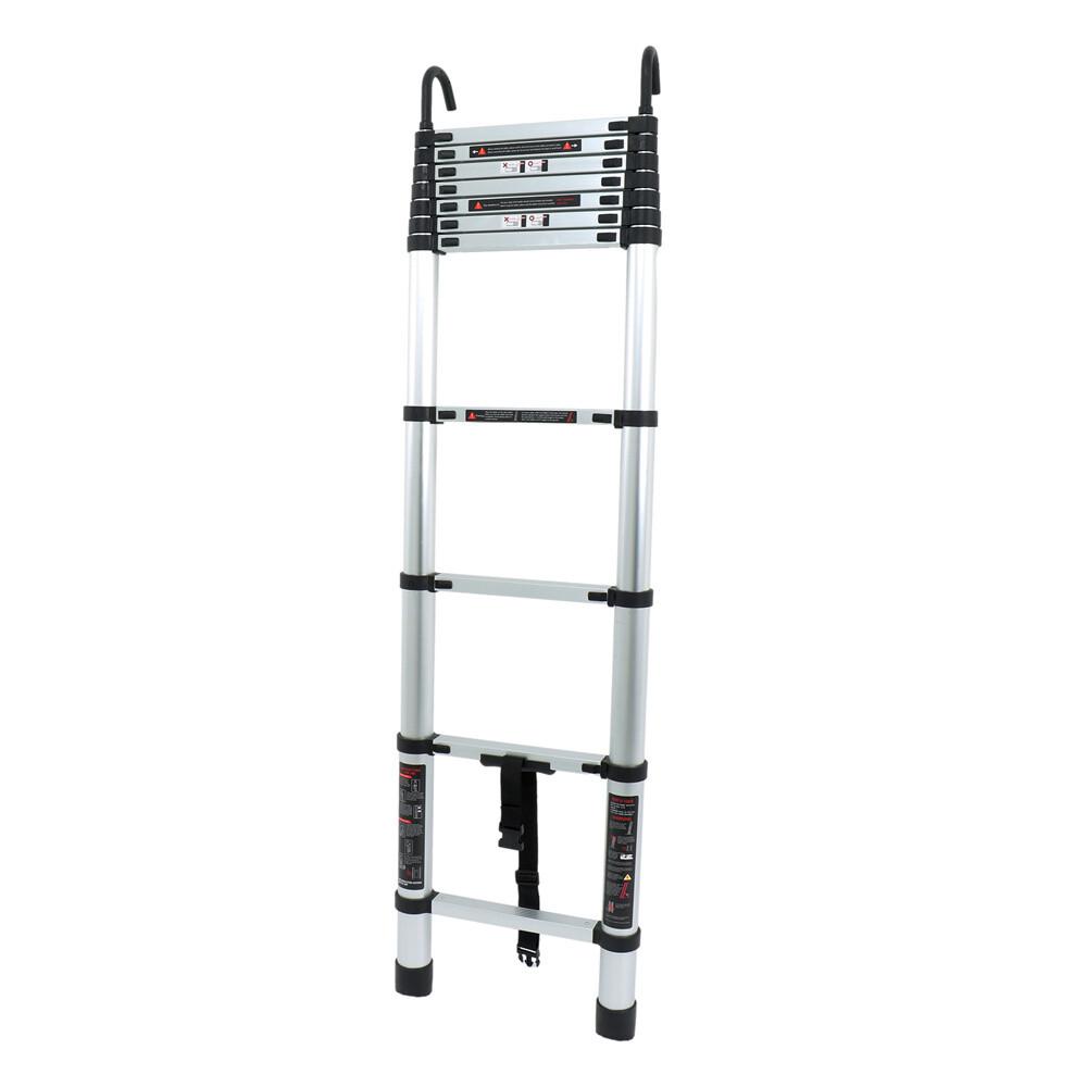 10.5 FT Telescoping Ladder Tall Ladder Folding Retractable Ladder W/ 2 Hooks