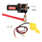 Electric Winch 3500lbs Line Pull Capacity with 3/16" x 39 ft Synthetic Rope