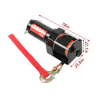 Electric Winch 3500lbs Line Pull Capacity with 3/16" x 39 ft Synthetic Rope
