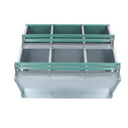 Heavy-Duty Chicken Nest Boxes - 6 Compartment Metal Poultry Nest Box Wall Mount