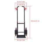 Alloy Steel Stair Climbing Hand Truck with 6 TPR Wheels 440lbs Load Capacity