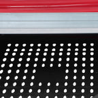 Red Chicken Egg Laying Box With Lid Cover Chicken Nesting Box Coop Metal 4- Hole
