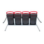 Red Chicken Egg Laying Box With Lid Cover Chicken Nesting Box Coop Metal 4- Hole