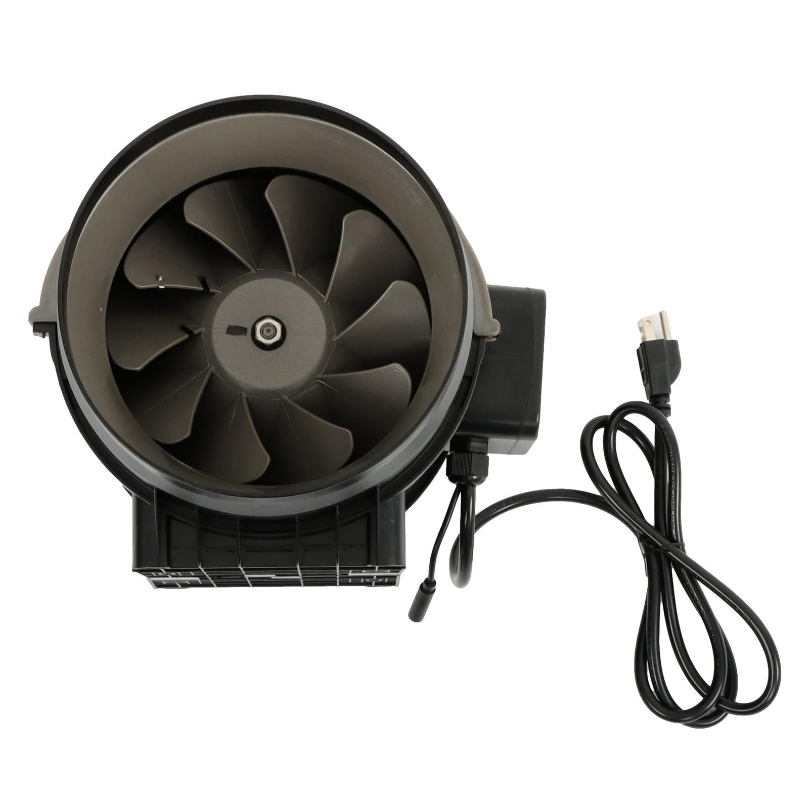 Inline Duct Fan Plastic ABS 8 Inch 807CFM for Heating Cooling, Grow Tents