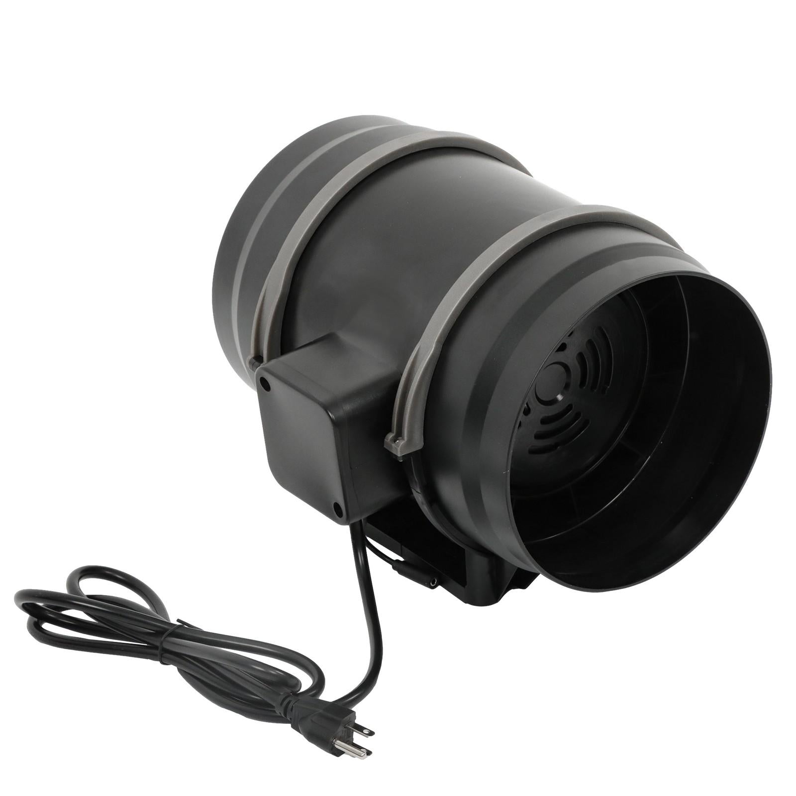 Inline Duct Fan Plastic ABS 8 Inch 807CFM for Heating Cooling, Grow Tents