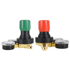 Dual Welding Gas Gauges Oxygen (CGA-540) and Acetylene (CGA-510) Regulat 2 Piece