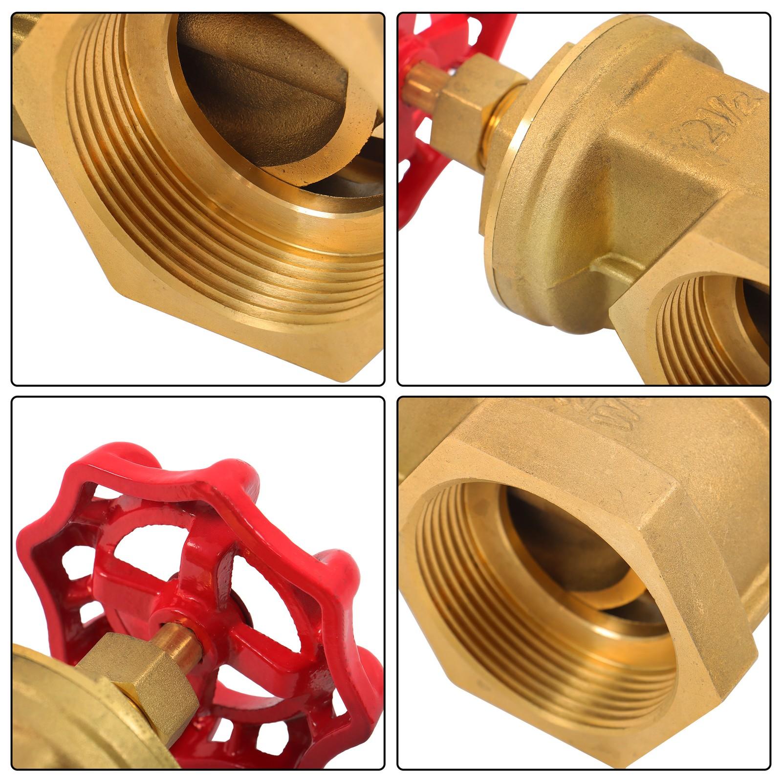 Corrosion Resistant Brass Gate Valve DN65 2.5" Female NPT for Plumbing Systems