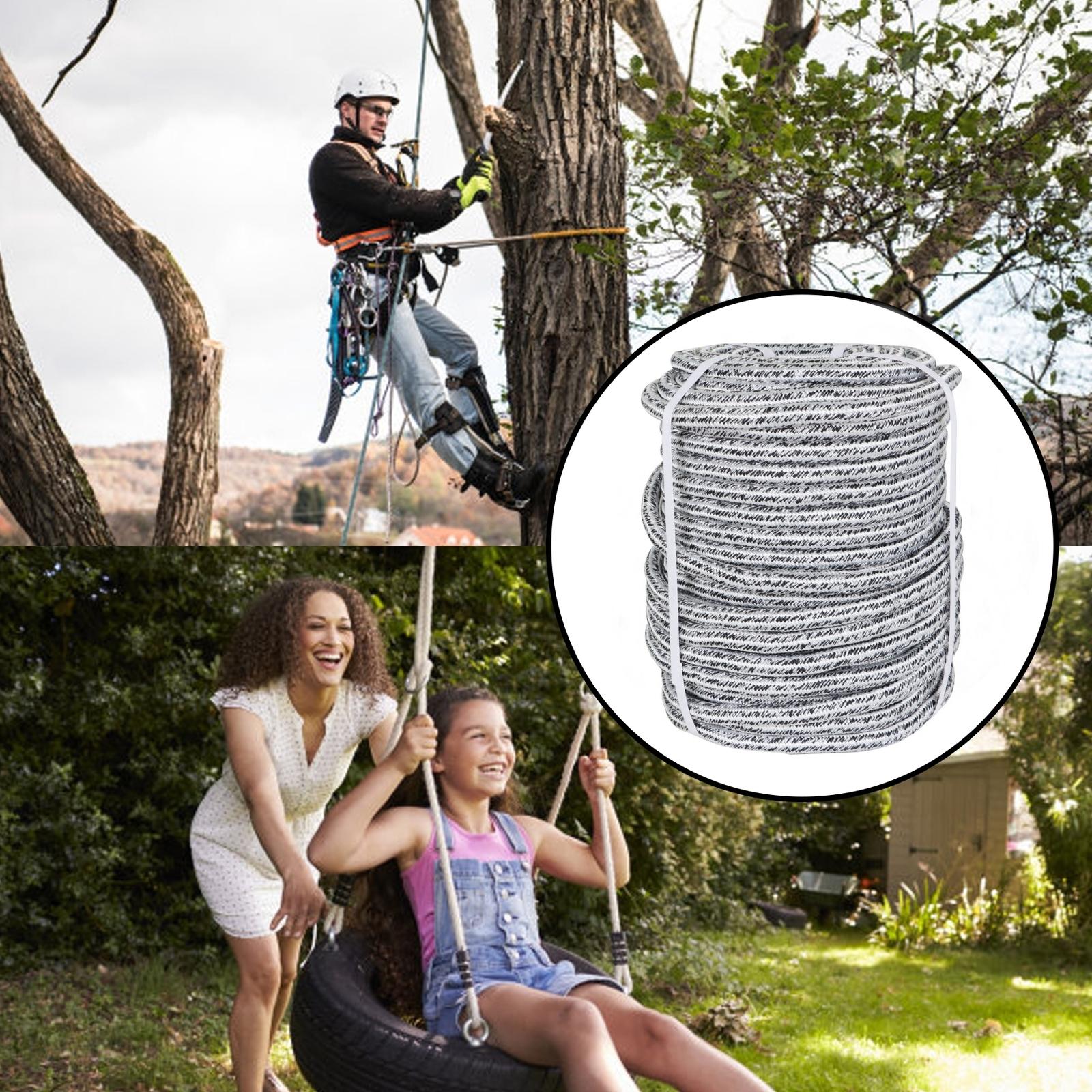 24 Strand Braid Polyester Rope 16000Lbs 5/8" × 200' Arborist Tree  Rope