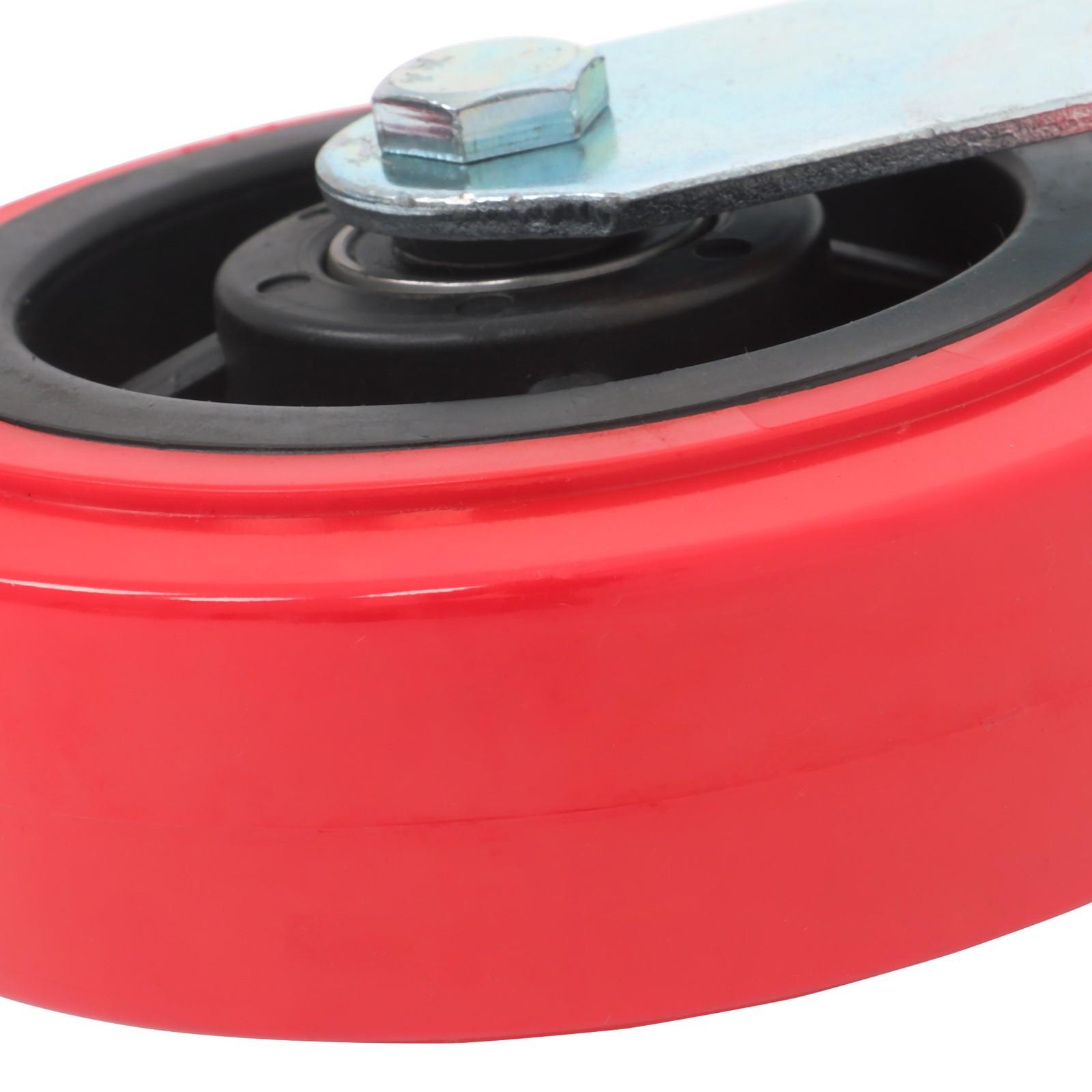 4 Pack 6 Inch Heavy Duty Swivel Caster Wheels Polyurethane 4000Lbs Load Capacity