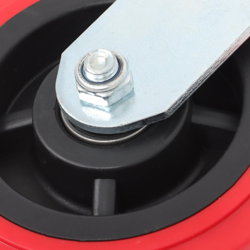 4 Pack 6 Inch Heavy Duty Swivel Caster Wheels Polyurethane 4000Lbs Load Capacity