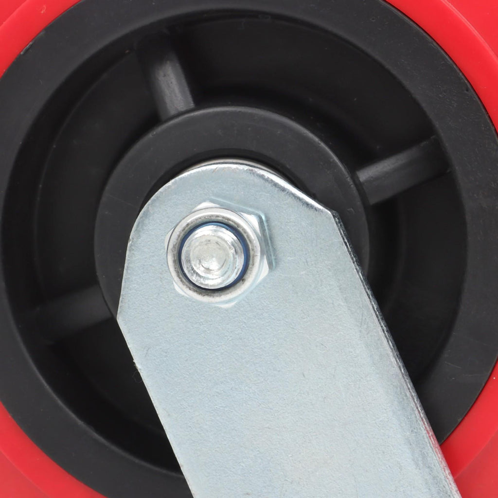 4 Pack 6 Inch Heavy Duty Swivel Caster Wheels Polyurethane 4000Lbs Load Capacity