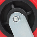 4 Pack 6 Inch Heavy Duty Swivel Caster Wheels Polyurethane 4000Lbs Load Capacity