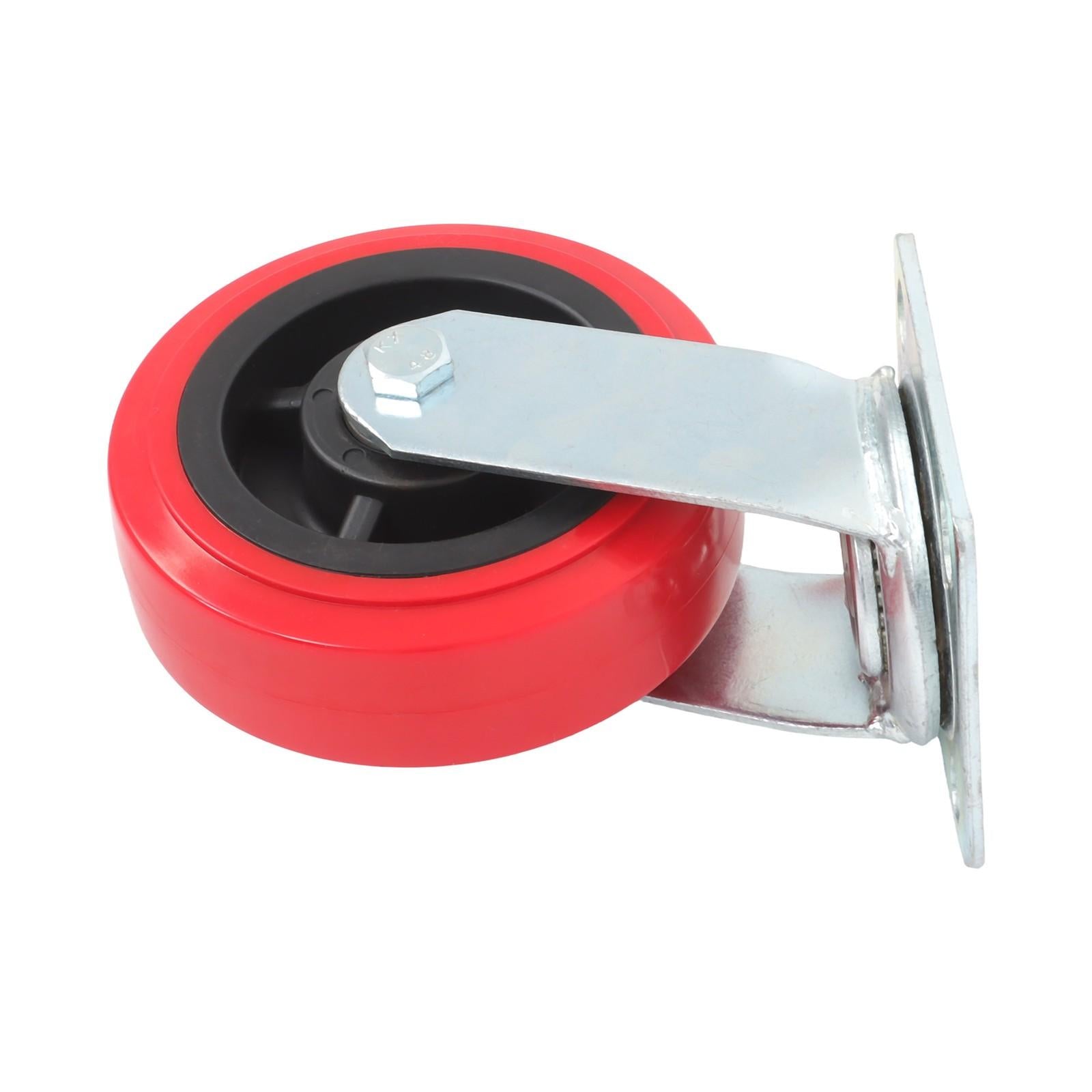4 Pack 6 Inch Heavy Duty Swivel Caster Wheels Polyurethane 4000Lbs Load Capacity