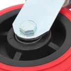 4 Pack 6 Inch Heavy Duty Swivel Caster Wheels Polyurethane 4000Lbs Load Capacity